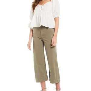EUC Free People Patti Crop Cotton Pants